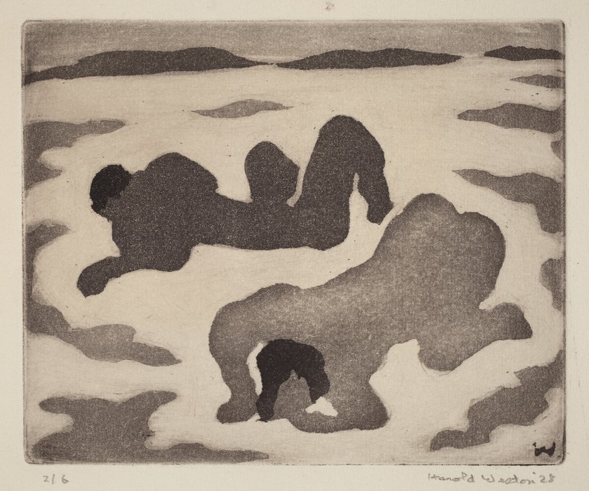 Bathers, Plate II by Harold Weston
