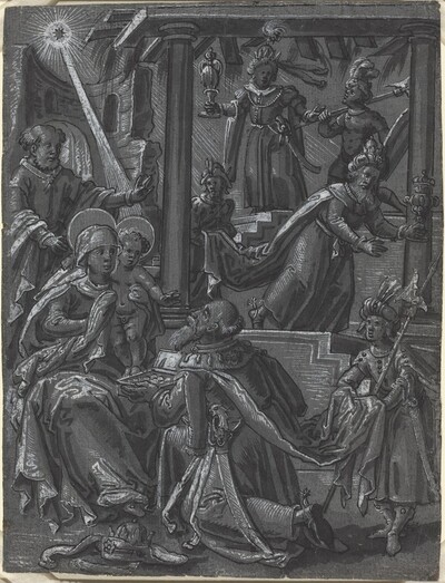 The Adoration of the Kings [recto]