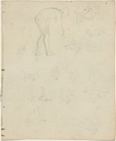 Sheet of Studies [recto and verso]