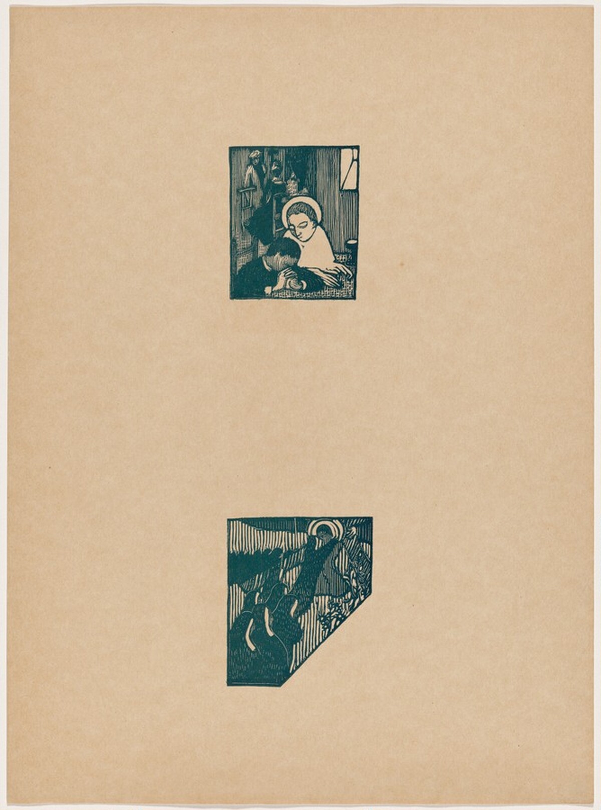 Deux essais de bois gravé by Maurice Denis
