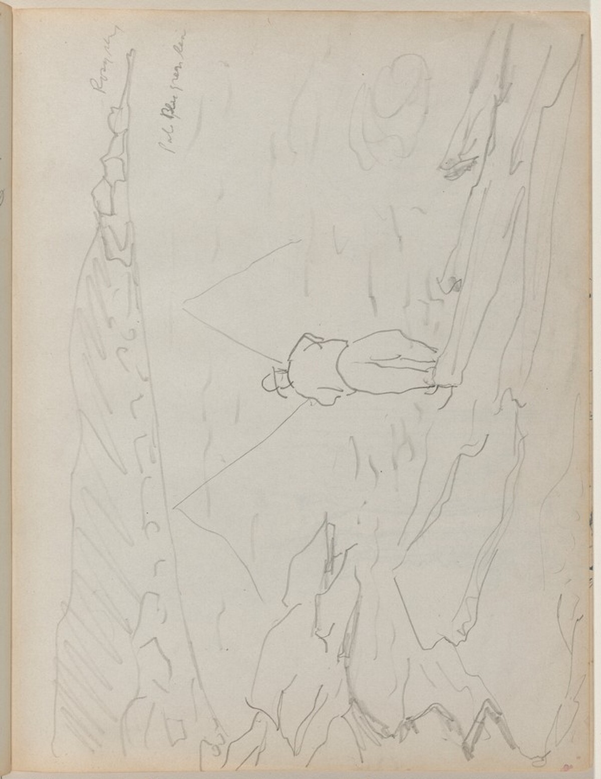 Angler with Two Rods by Milton Avery