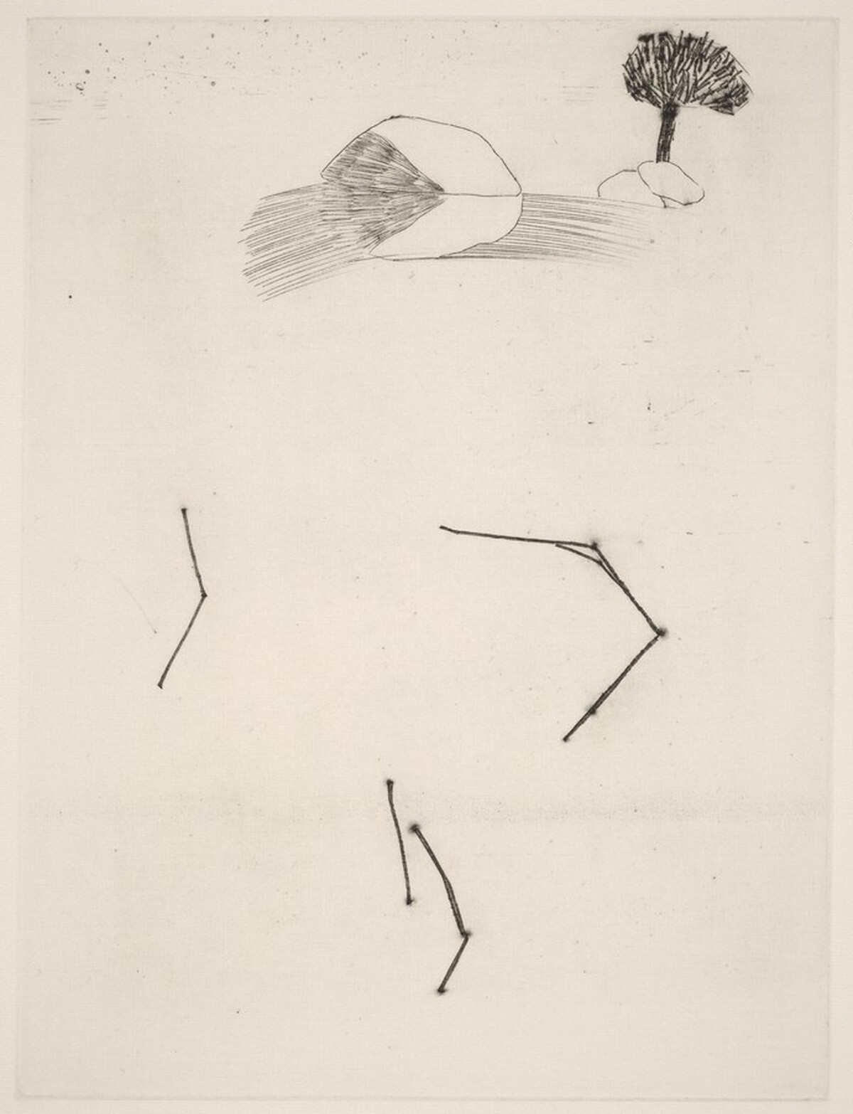 Landscape #3 [trial proof] by Francesco Clemente