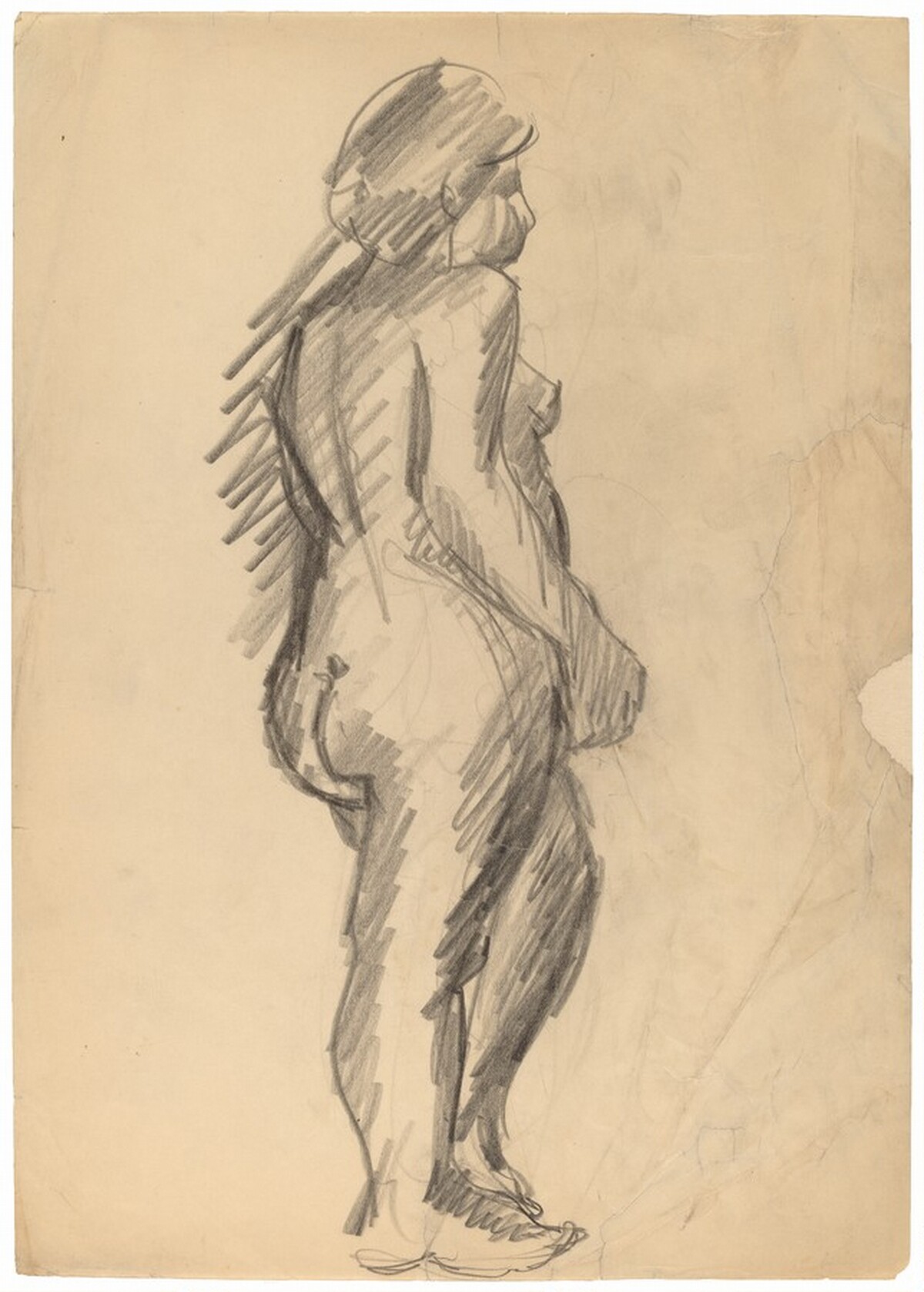 Standing Nude Facing Right by Mark Rothko