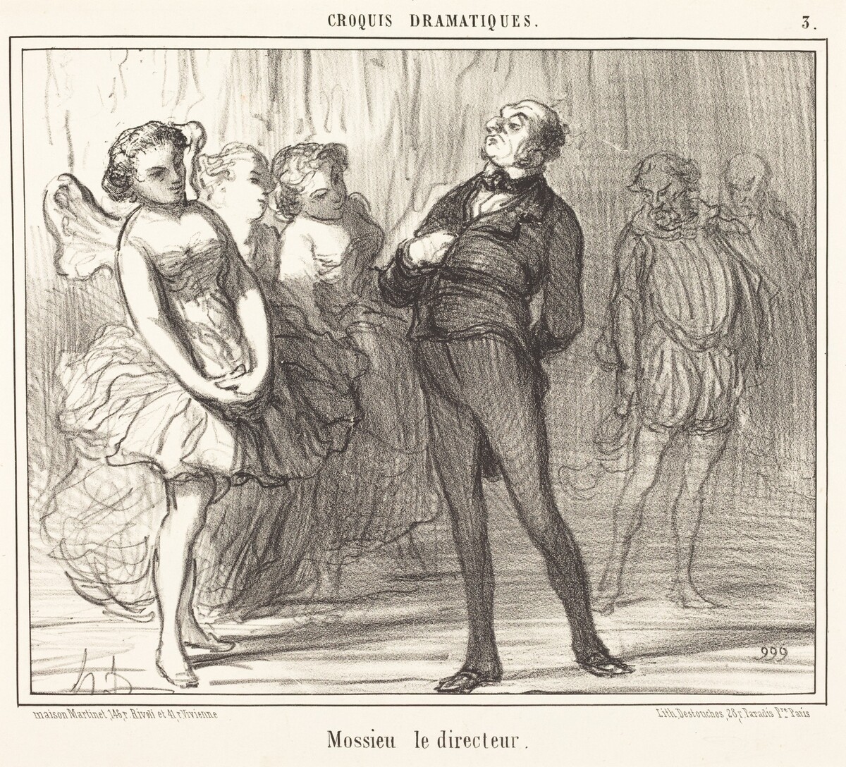 Mossieu le directeur by Honoré Daumier