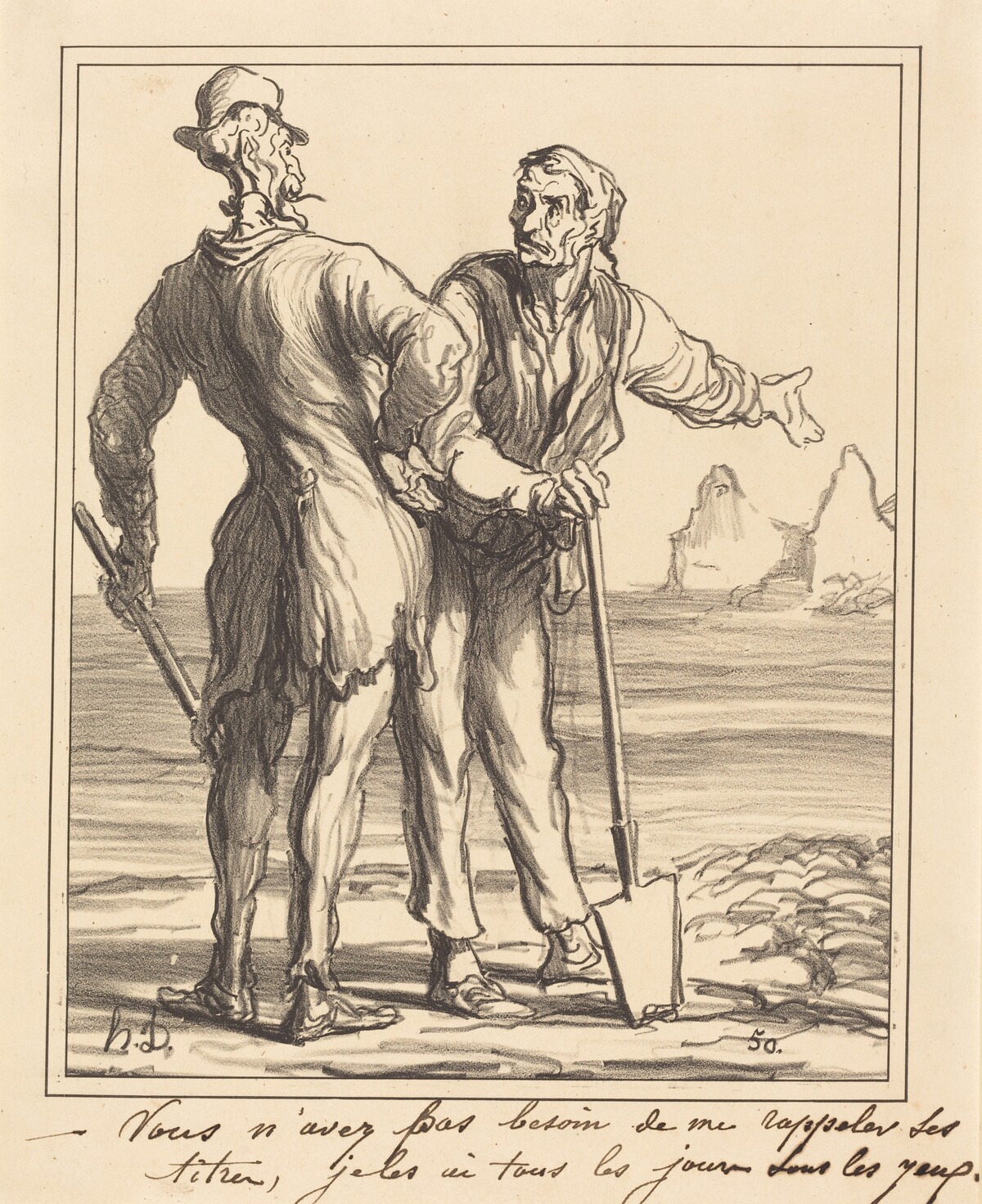 Vous n'avez pas besoin de me rappeler ses titres... by Honoré Daumier