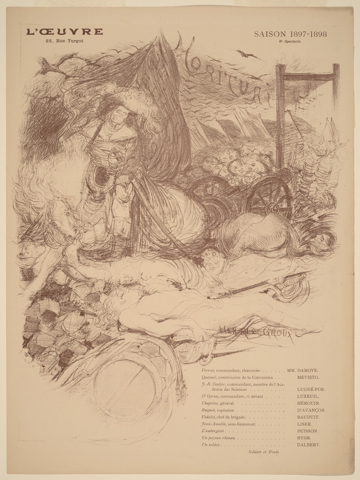 Morituri by Henri de Groux