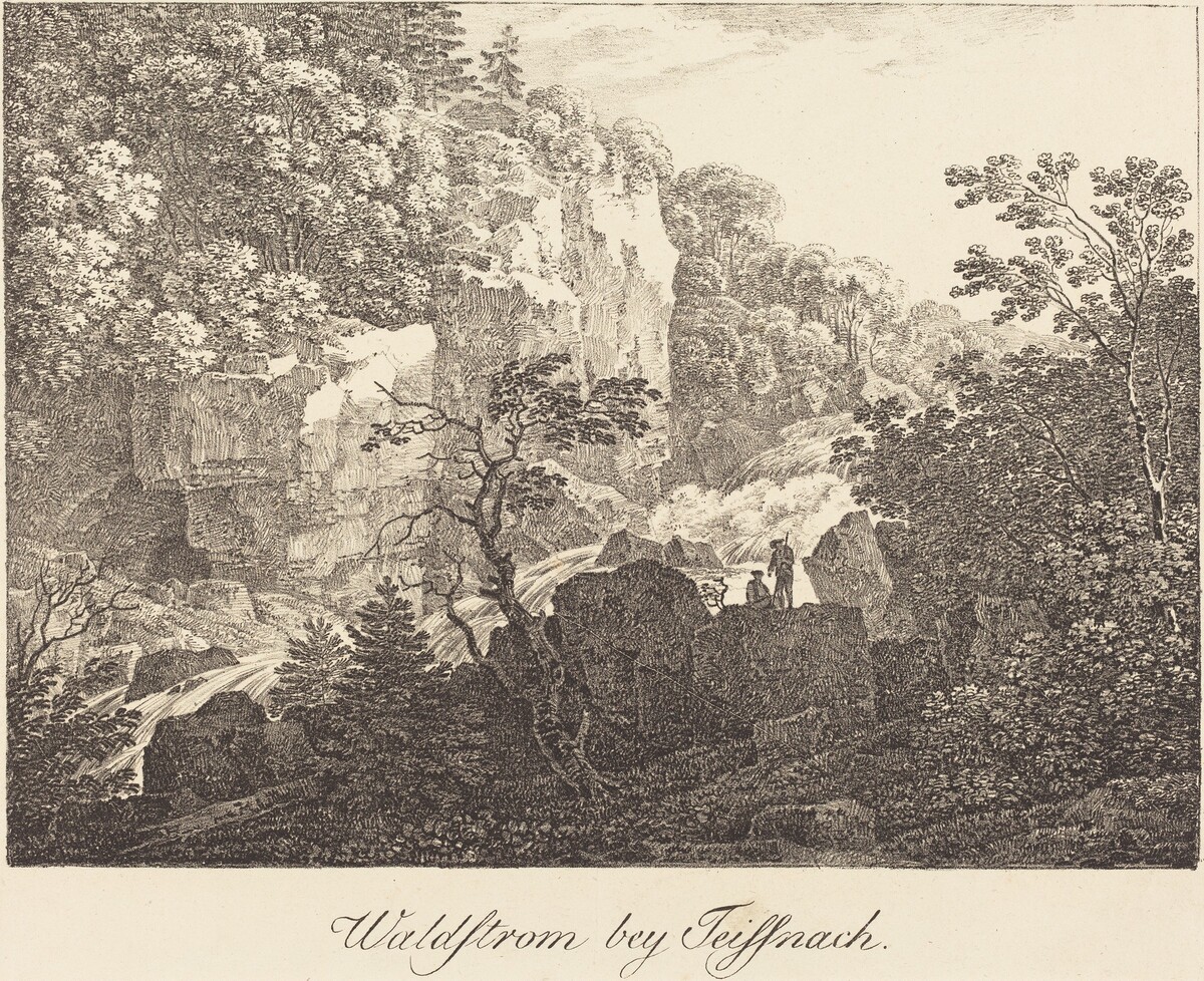 Waldstrom bey Teissnach by Max Joseph Wagenbauer