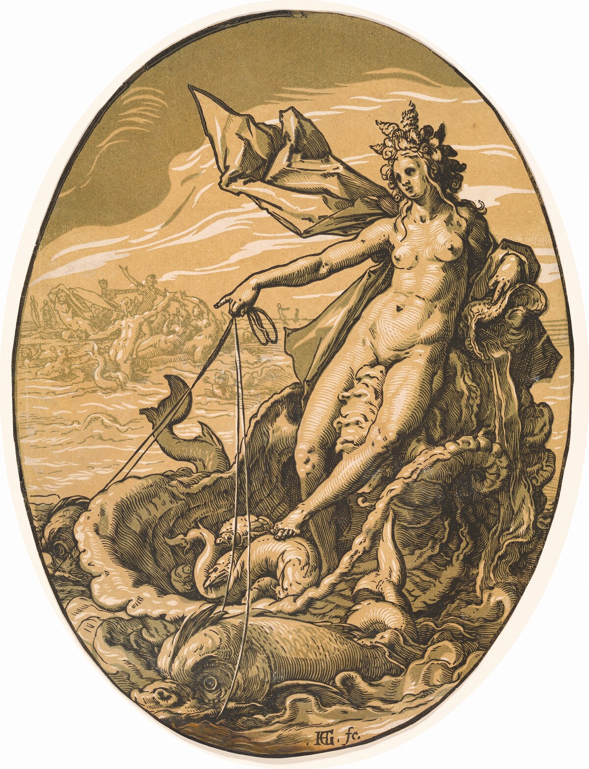 Tethys by Hendrik Goltzius