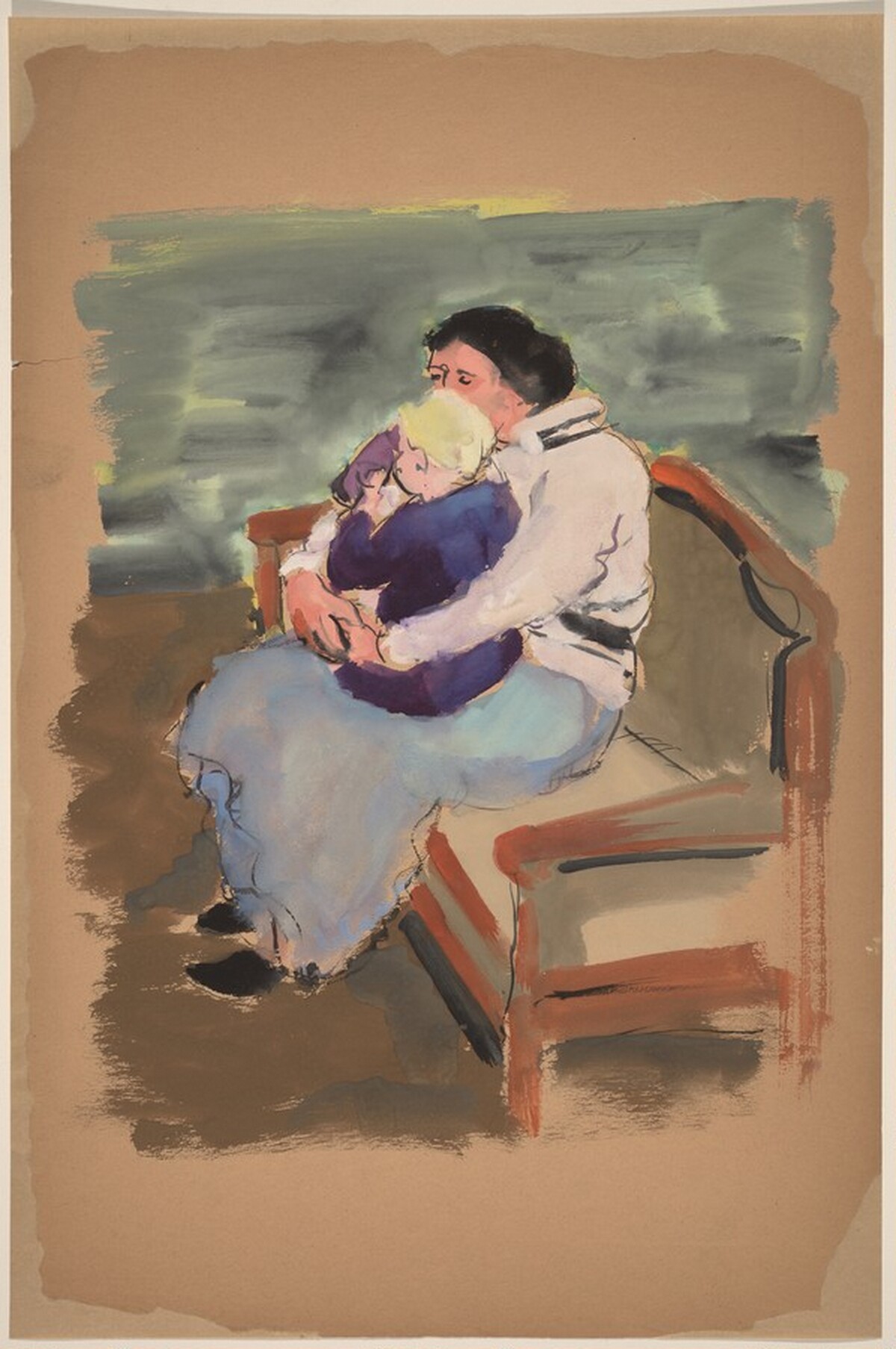 Untitled (woman and child on sofa) by Mark Rothko