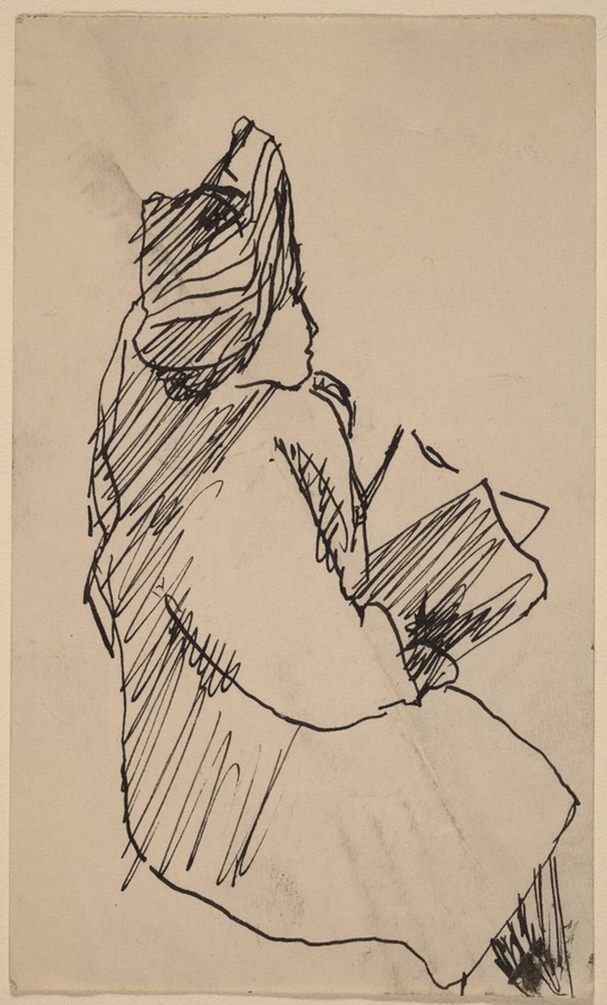 Seated Woman Wearing a Hat, Turned to Right by Mark Rothko