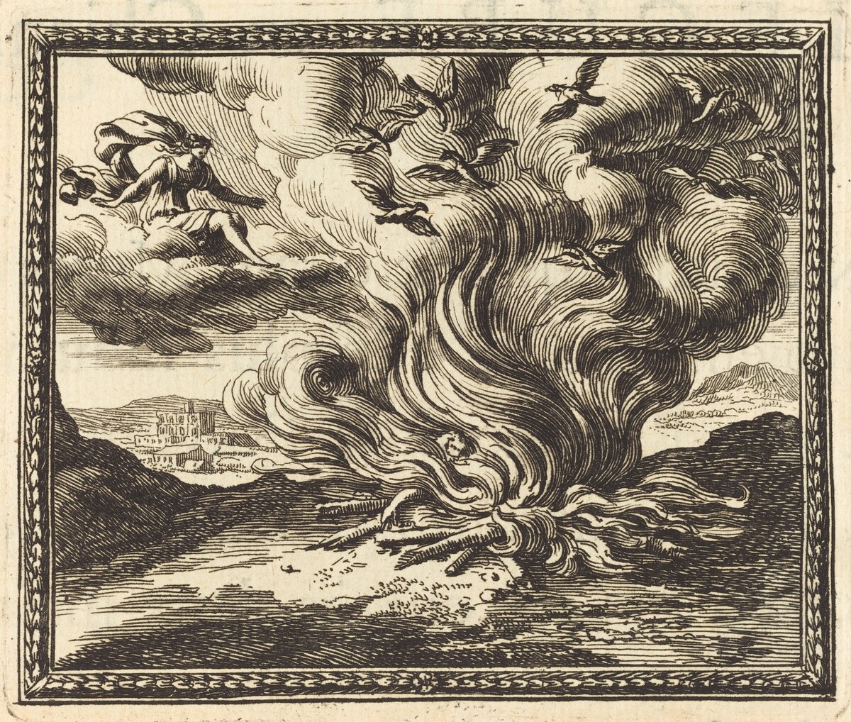 Funeral Pyre of Memnon by Jean Lepautre