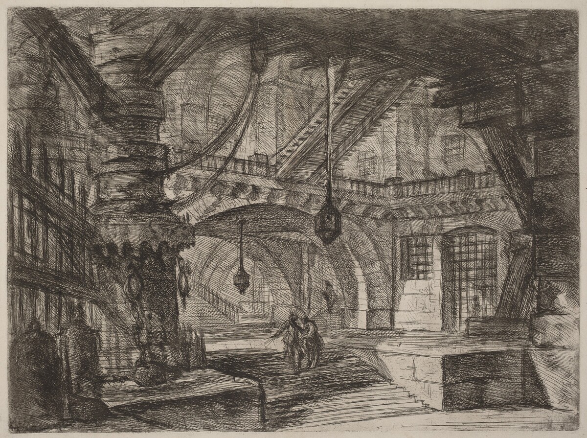 The Pier with Chains by Giovanni Battista Piranesi