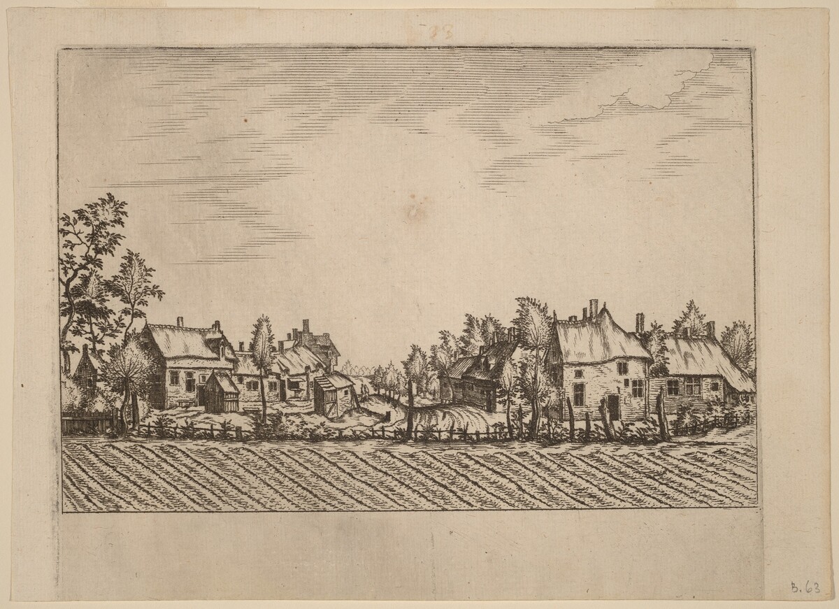 Farms by Johannes van Doetechum, the Elder and Lucas van Doetechum after Master of the Small Landscapes