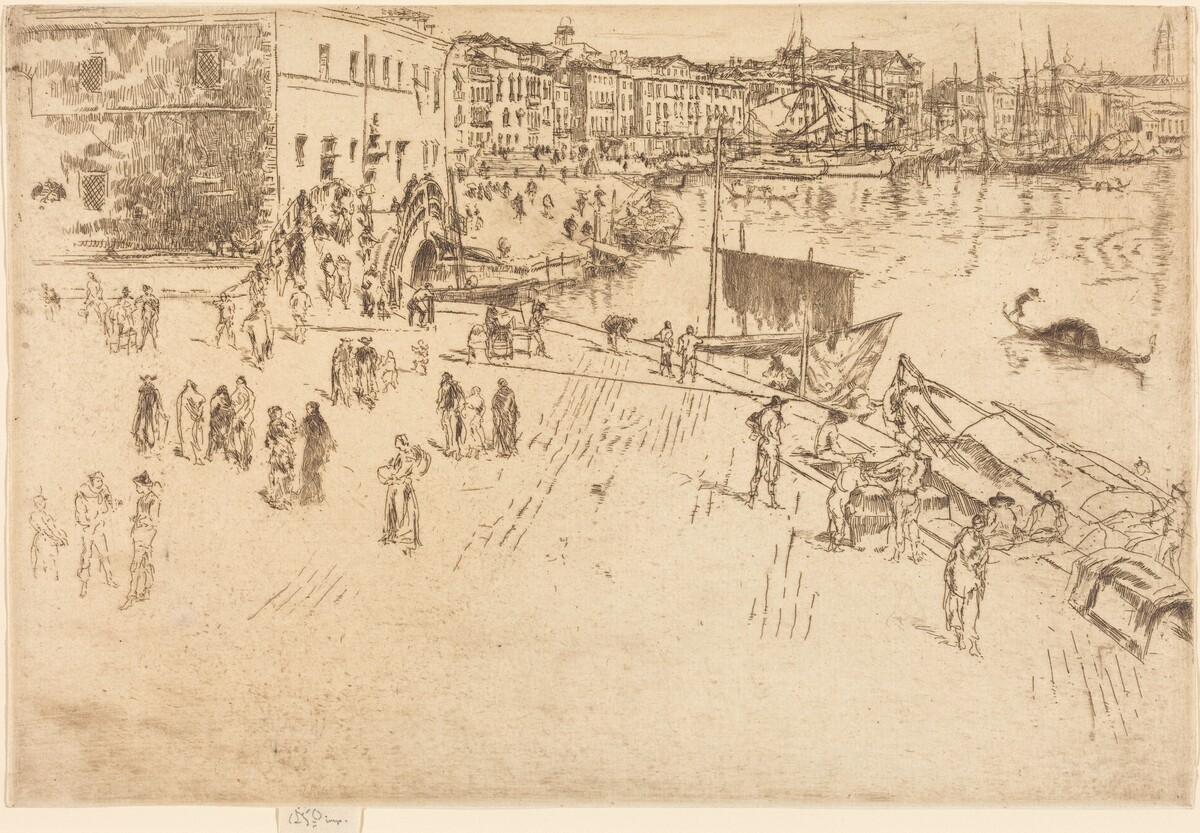 The Riva, No.I by James McNeill Whistler