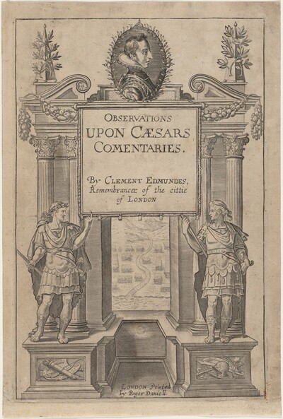 Title Page to Observations Upon Caesar's Commentaries by Clement Edmondes