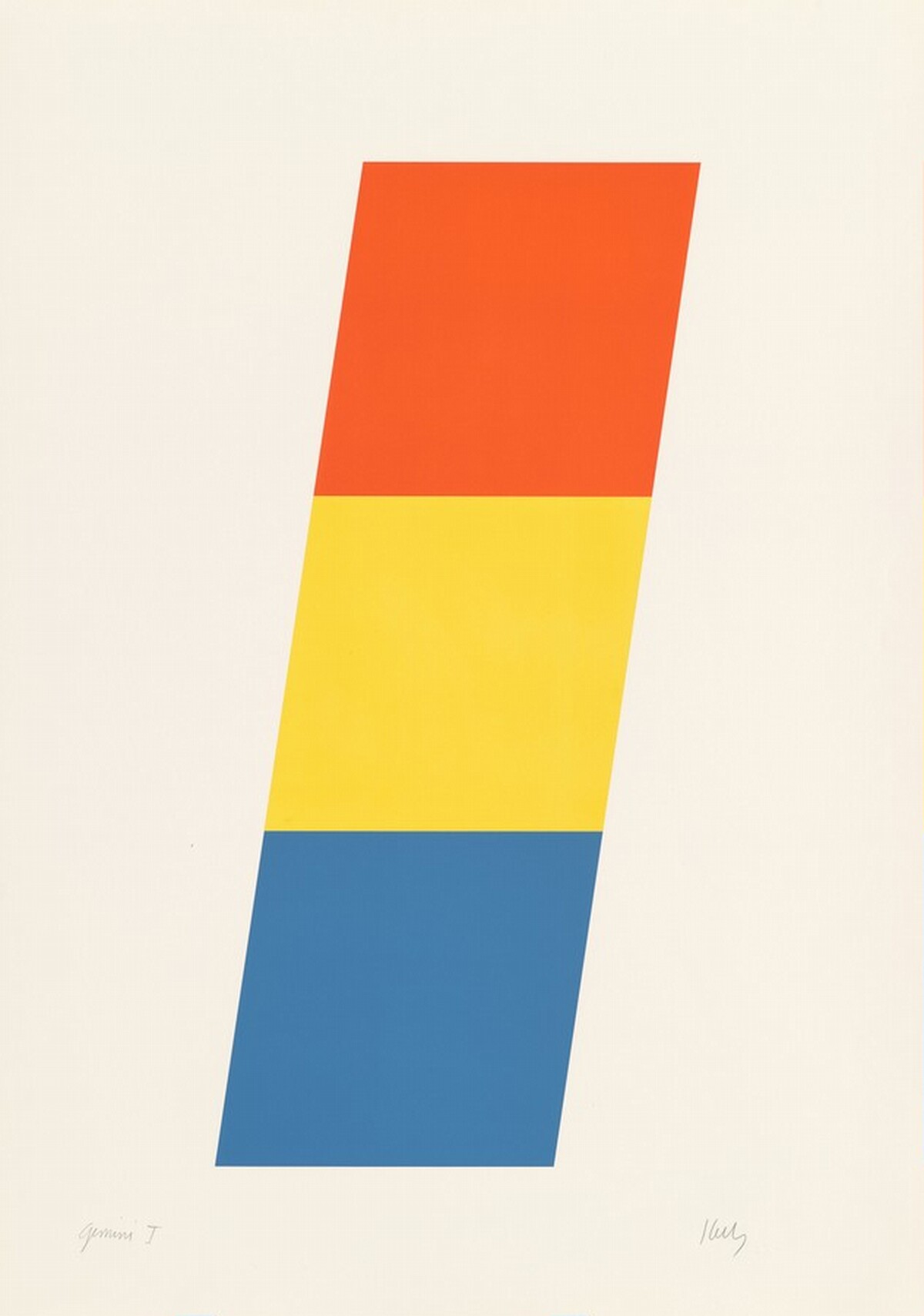 Red-Orange Yellow Blue by Ellsworth Kelly