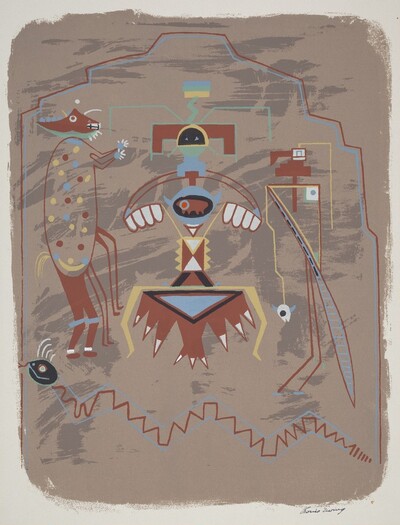 Pueblo Pictograph