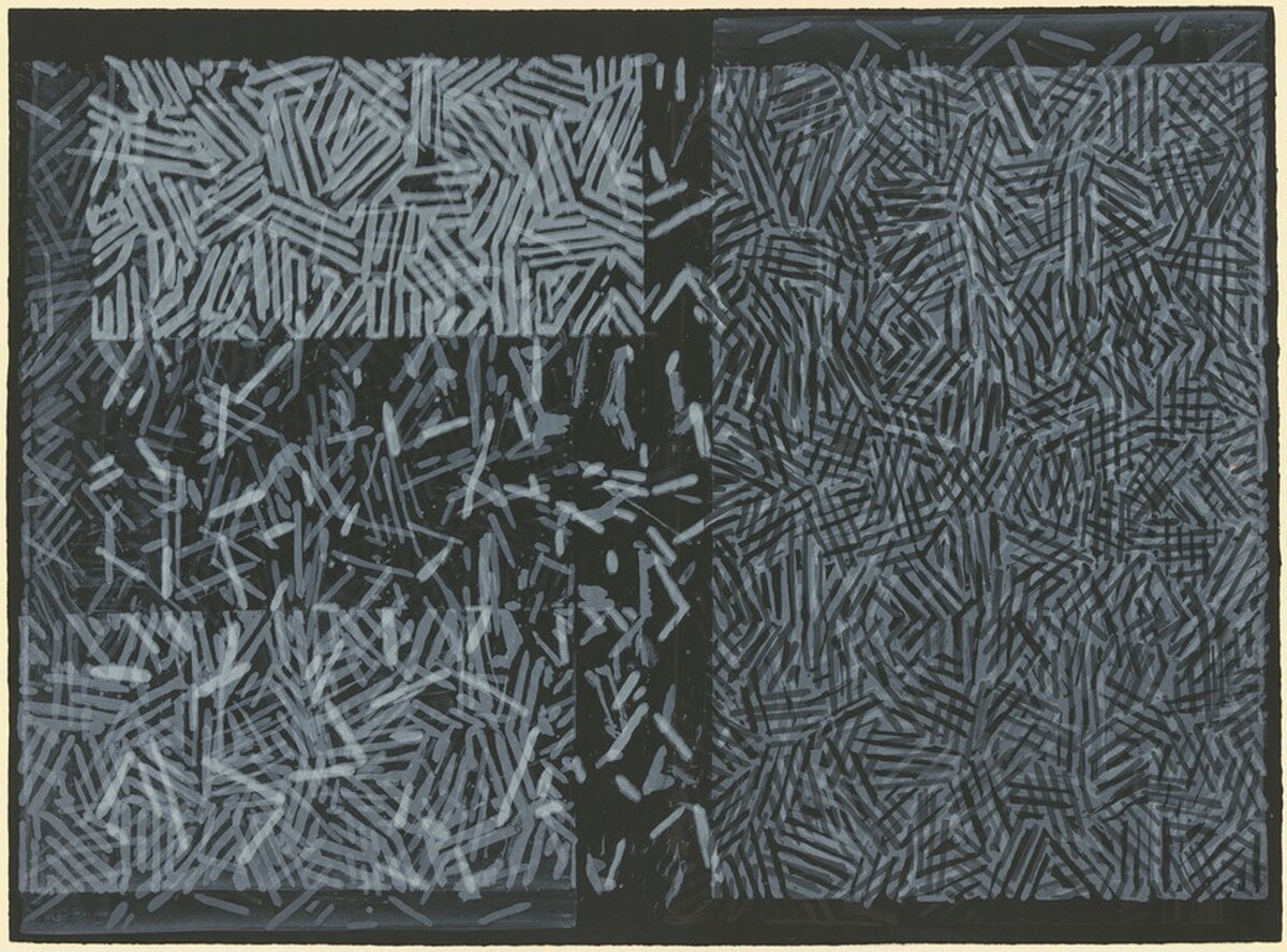 Corpse and Mirror [verso] [trial proof] by Jasper Johns