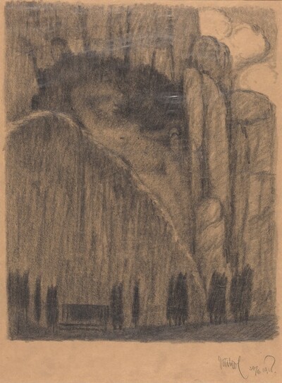 Nude on Cliff