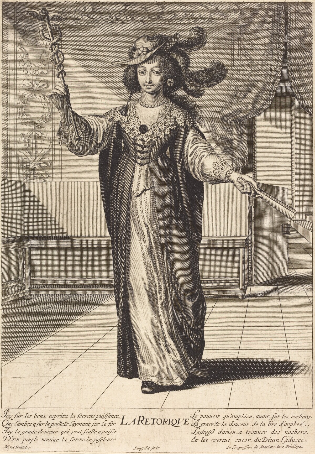La Retorique (Rhetoric) by Gilles Rousselet after Grégoire Huret