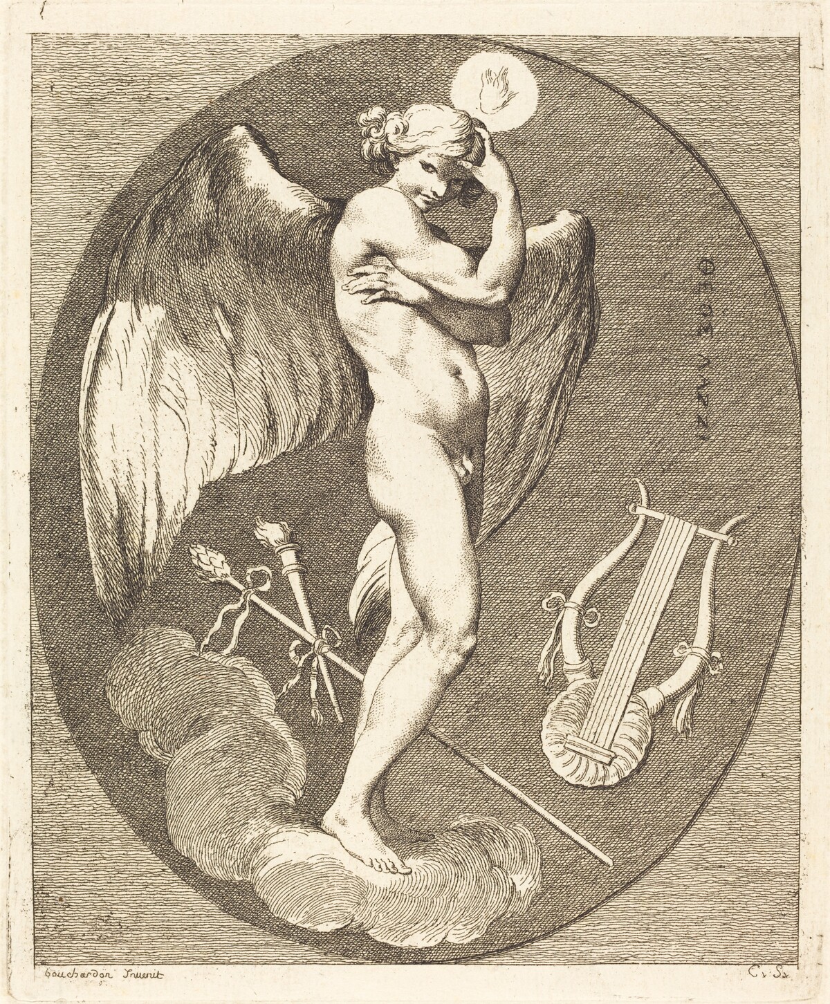 Apollo by comte de Anne-Claude-Philippe de Tubières Caylus after Edme Bouchardon