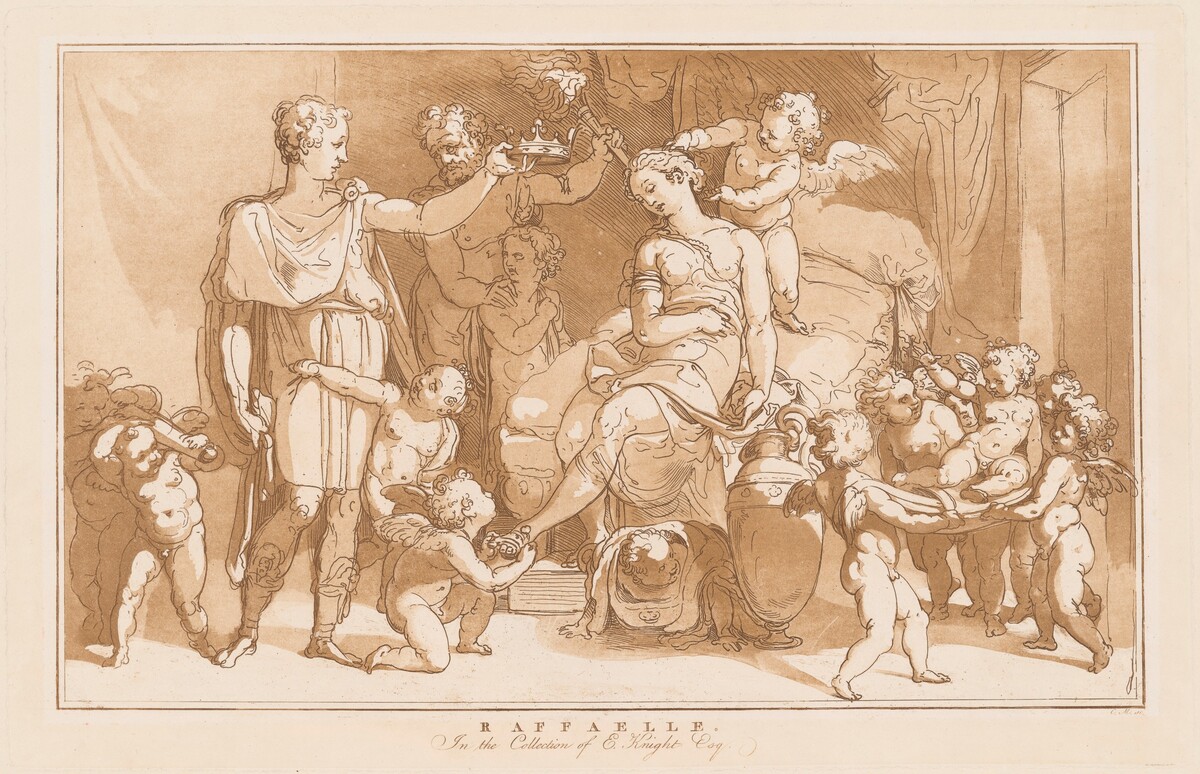 The Marriage of Alexander and Roxana by Conrad Martin Metz, after Raphael