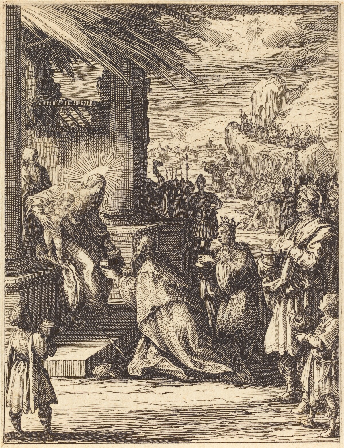 The Adoration of the Magi by Jacques Callot