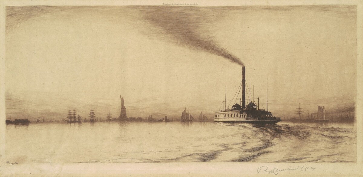 New York Harbor by Reginald Cleveland Coxe