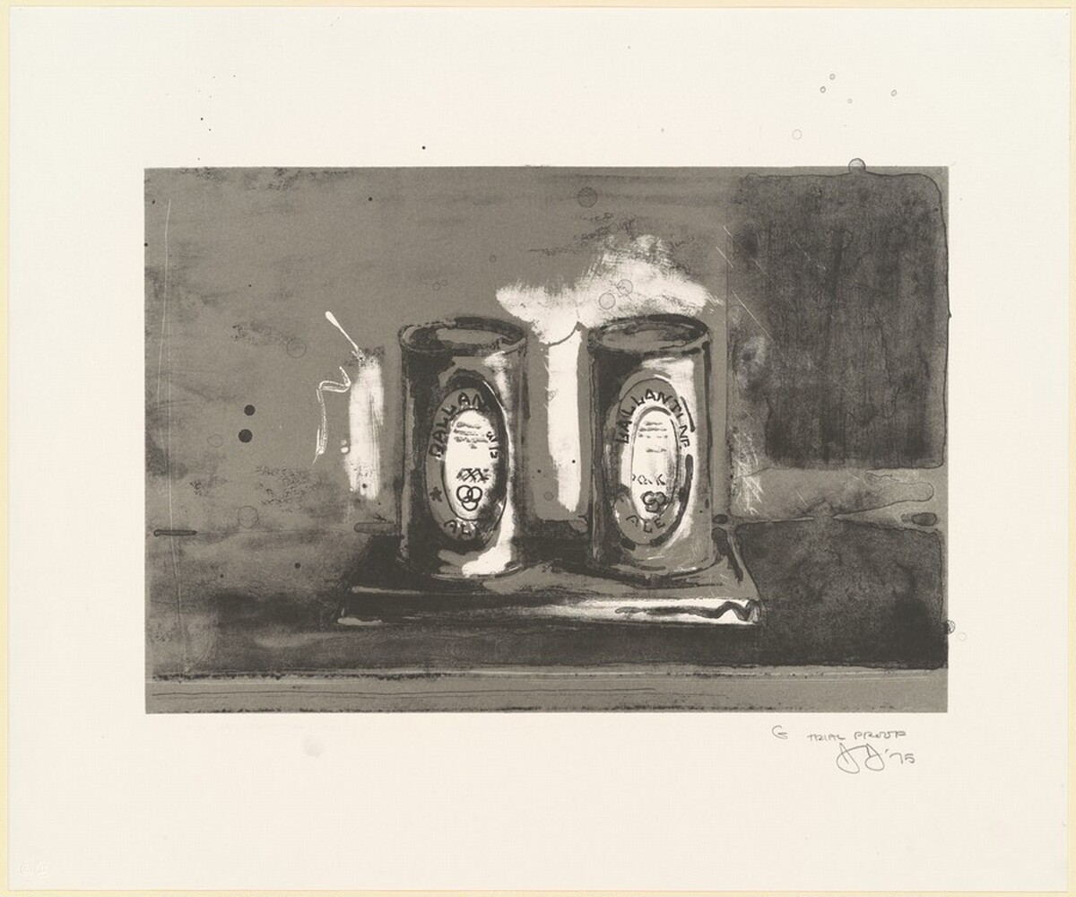 Ale Cans [trial proof G] by Jasper Johns