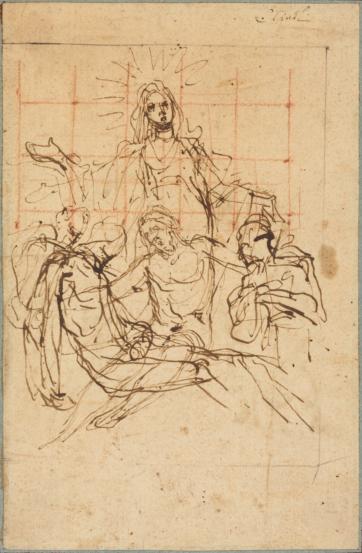 The Pietà (recto) by Ludovico Cardi called Cigoli