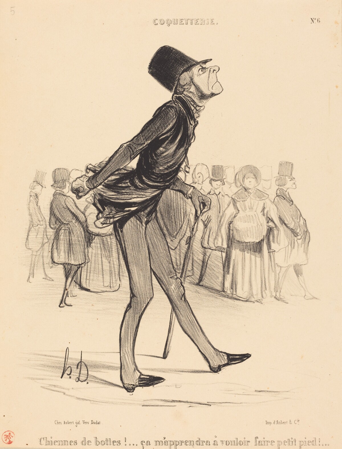 Chiennes de bottes!... by Honoré Daumier