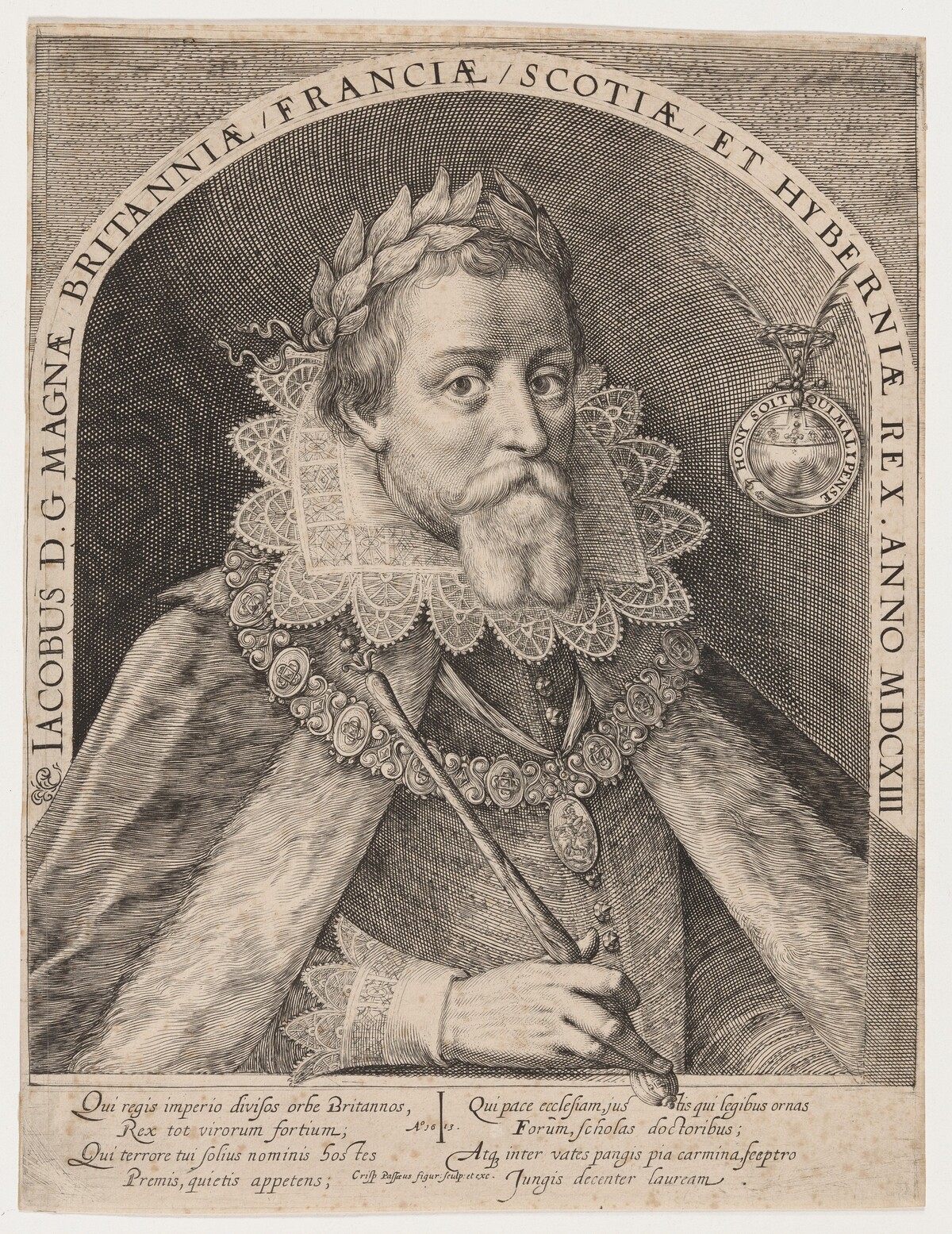 James I, King of England by Crispijn de Passe I