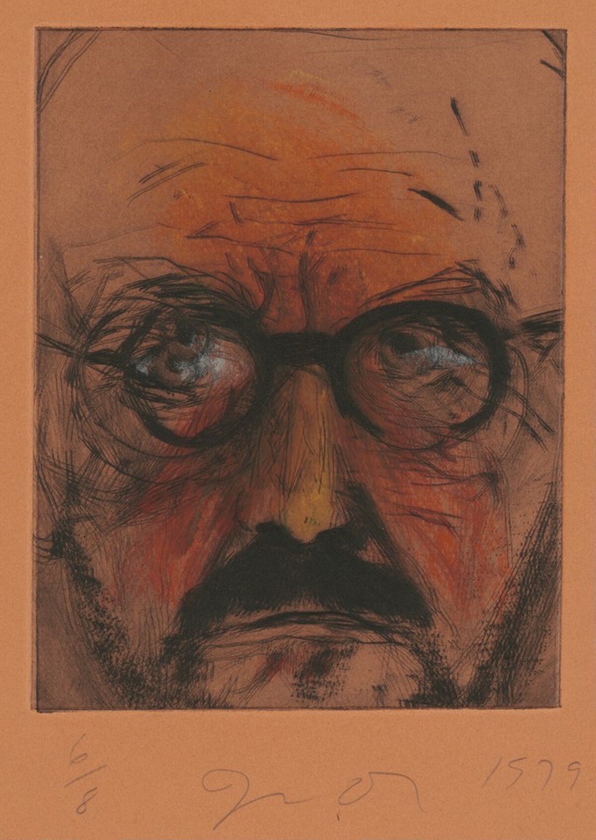 Me in Horn-Rimmed Glasses by Jim Dine