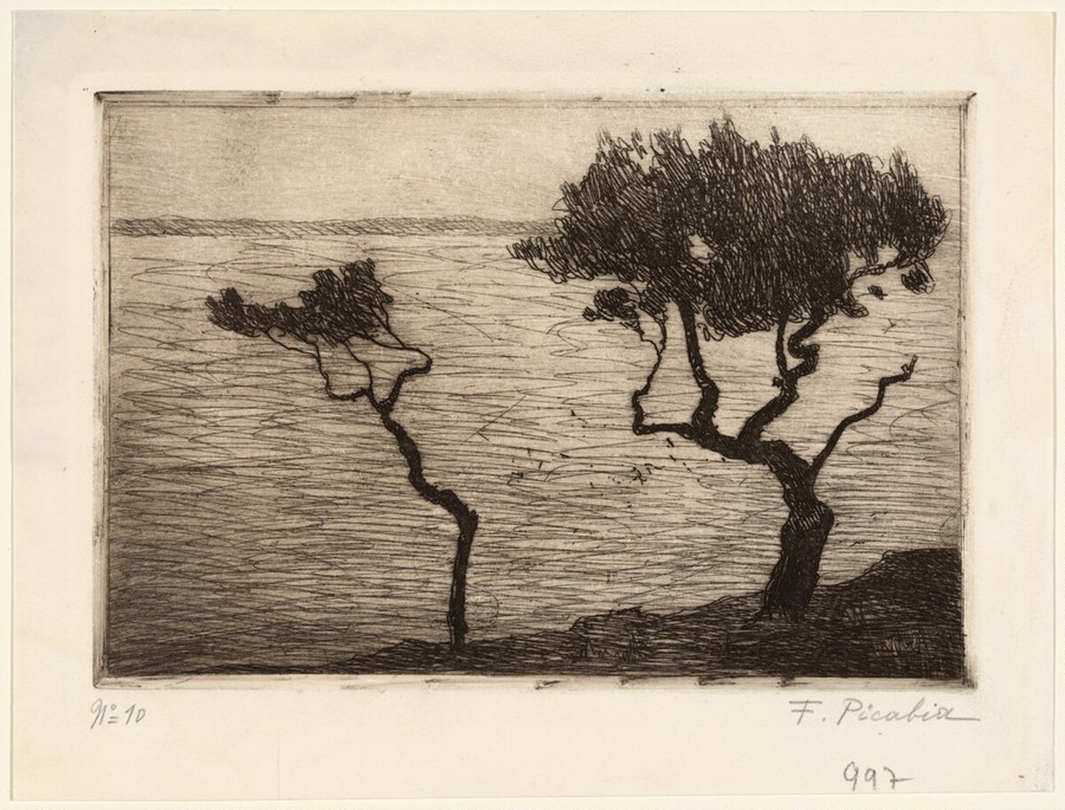 Morning Effect on the Pond of Berre (Martigues) by Francis Picabia