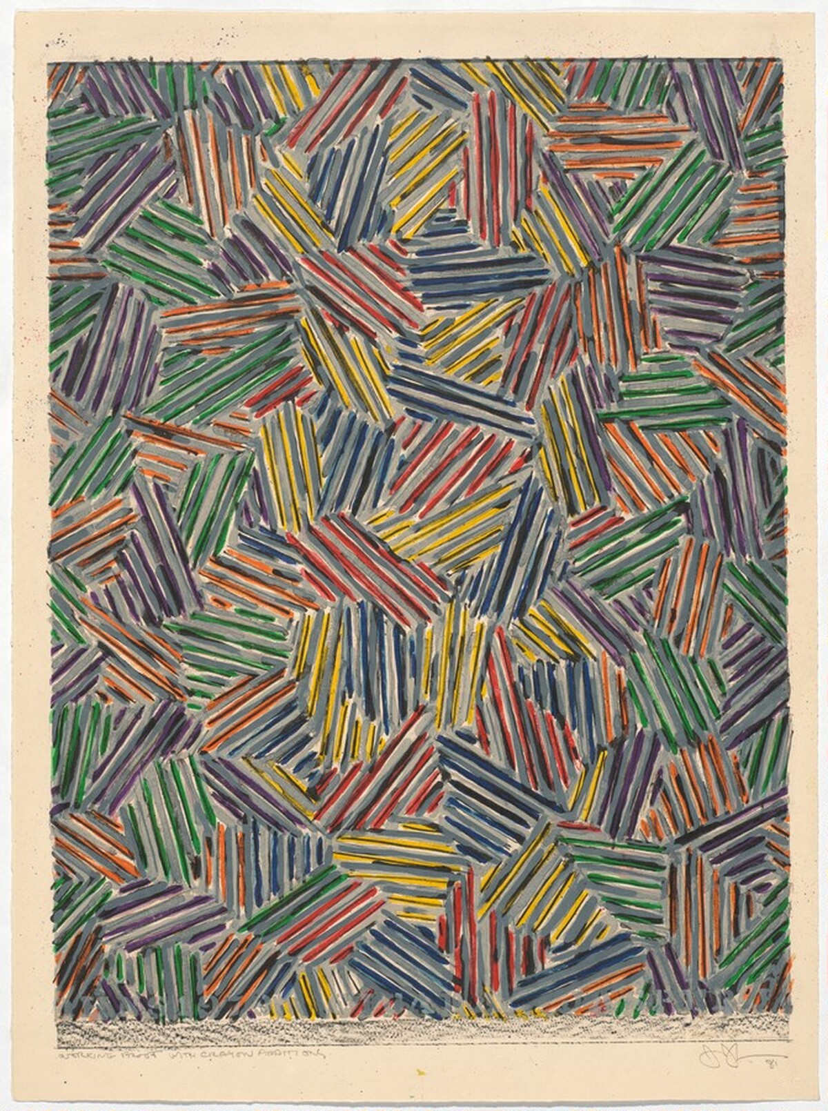 Cicada [working proof] by Jasper Johns