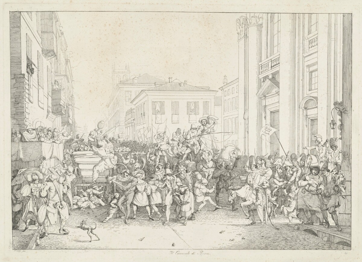 Il Carnevale di Roma (Carnival in Rome) by Friedrich Nerly