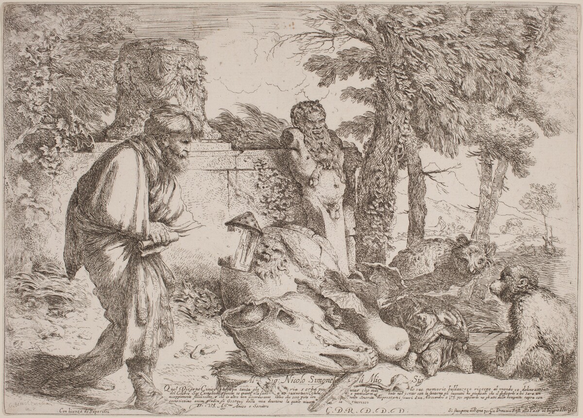Diogenes Searching for an Honest Man by Giovanni Benedetto Castiglione