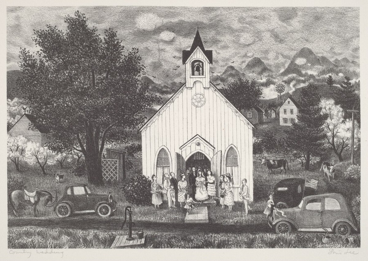 Country Wedding by Doris Lee