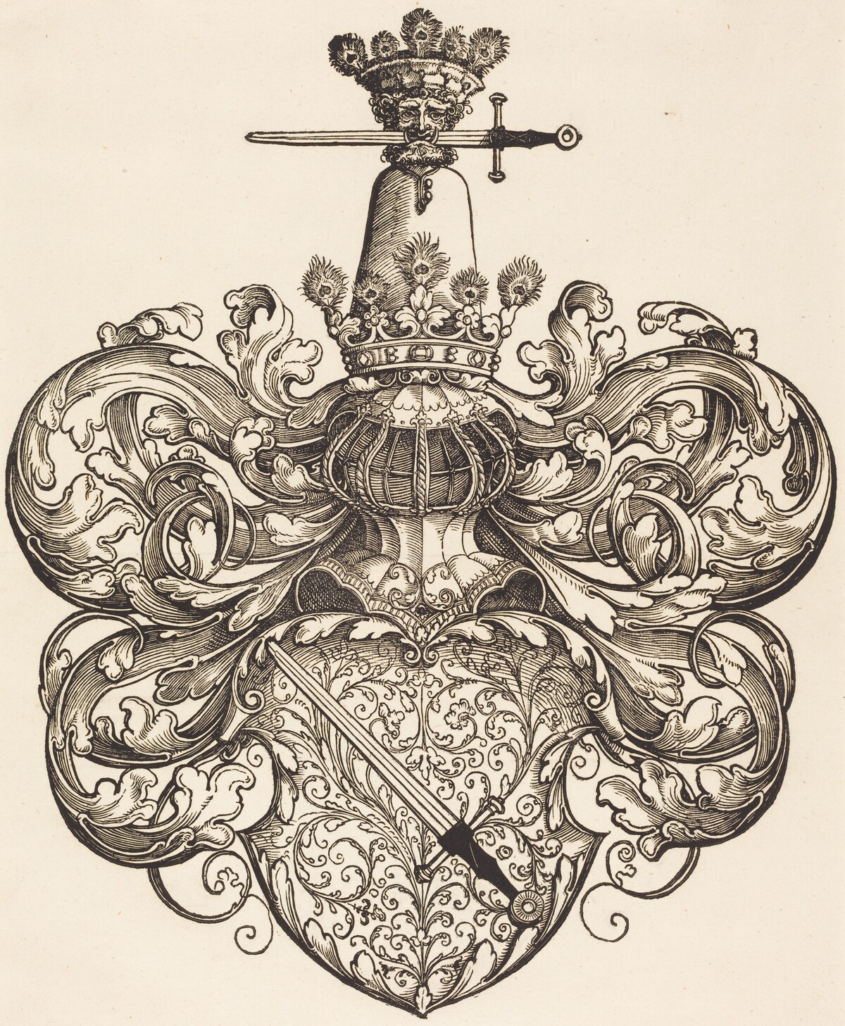 Coat of Arms of the Kress von Kressenstein Family by Sebald Beham