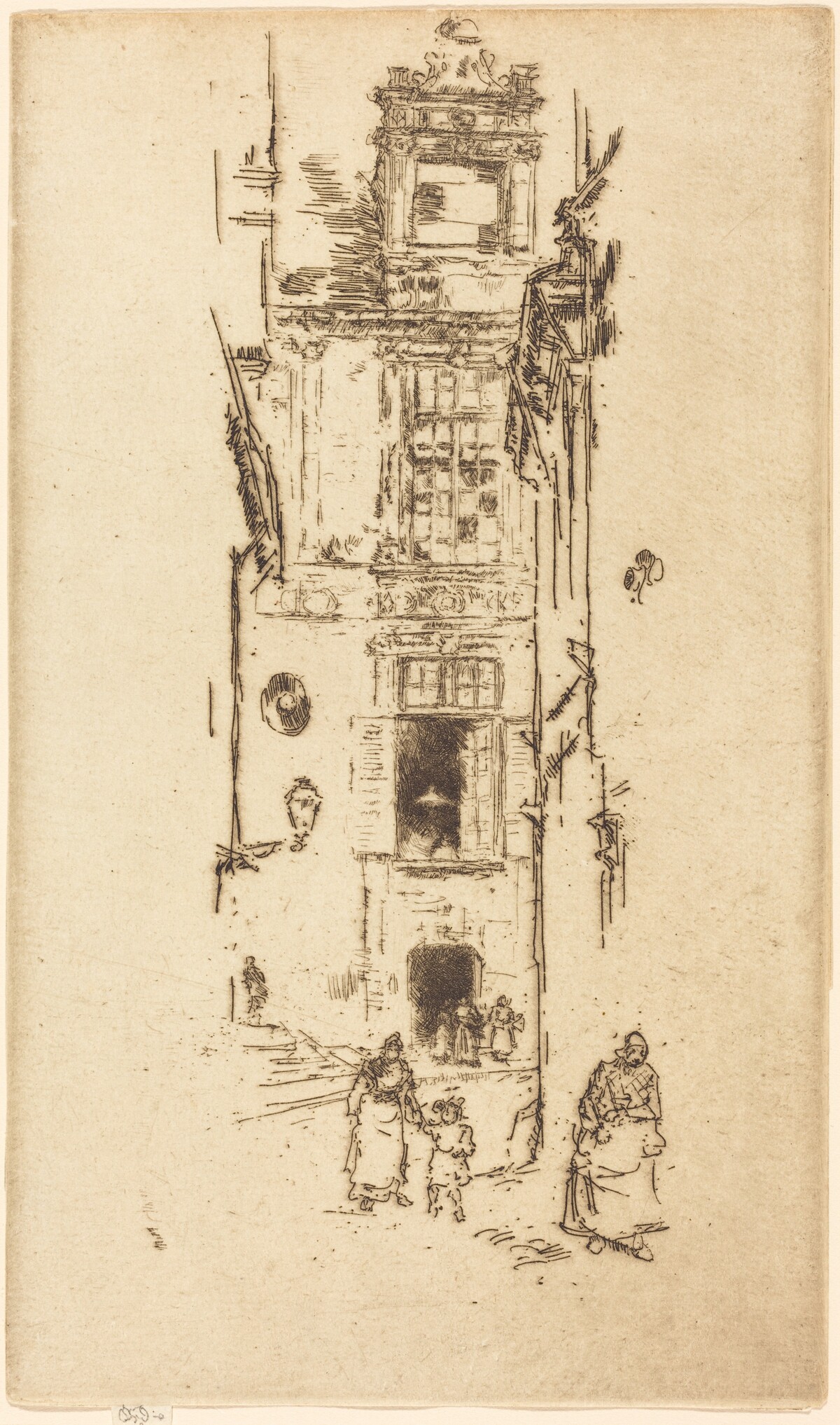 Mairie, Loches by James McNeill Whistler