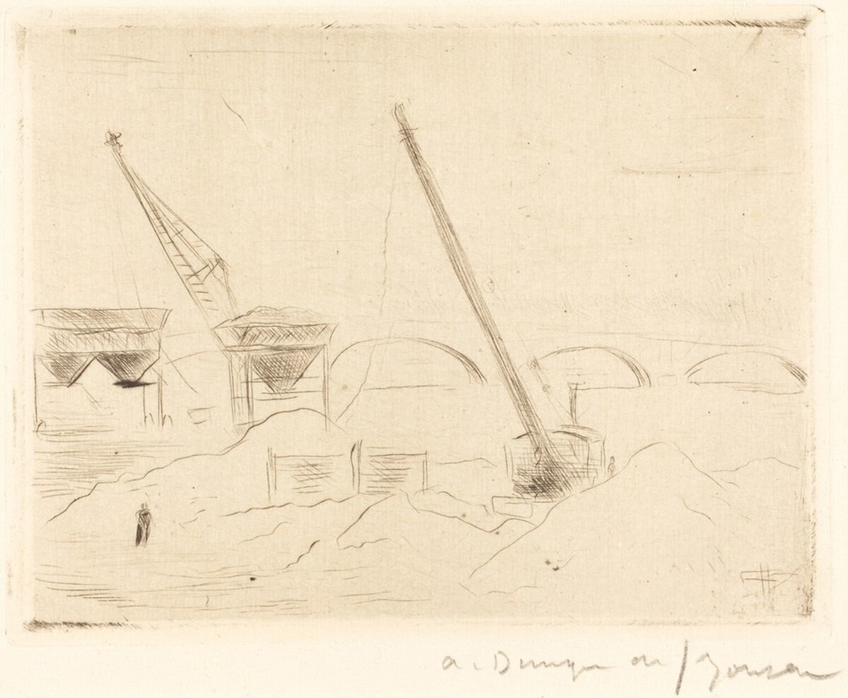 Les Tas de sable by André Dunoyer de Segonzac