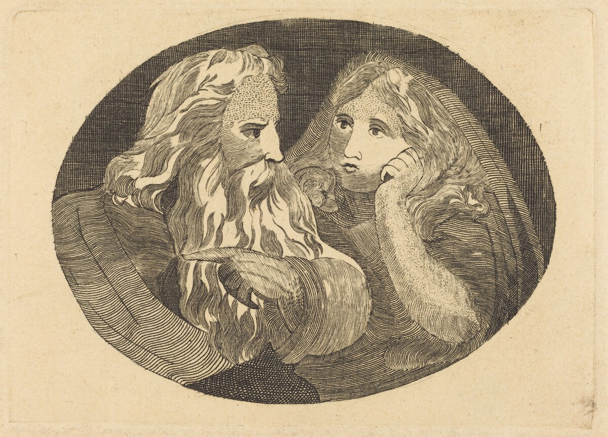 Lear and Cordelia by Thomas Butts, Jr. after William Blake