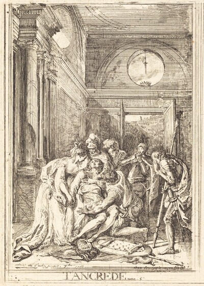 The Death of Tancred [left]