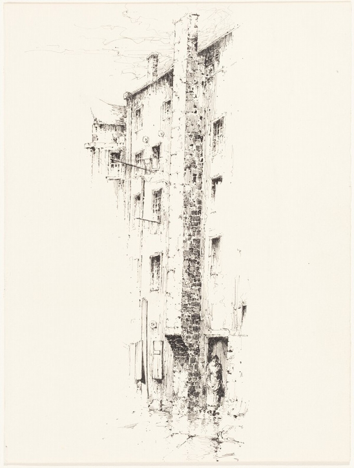 Back Court, Trongate by David Young Cameron