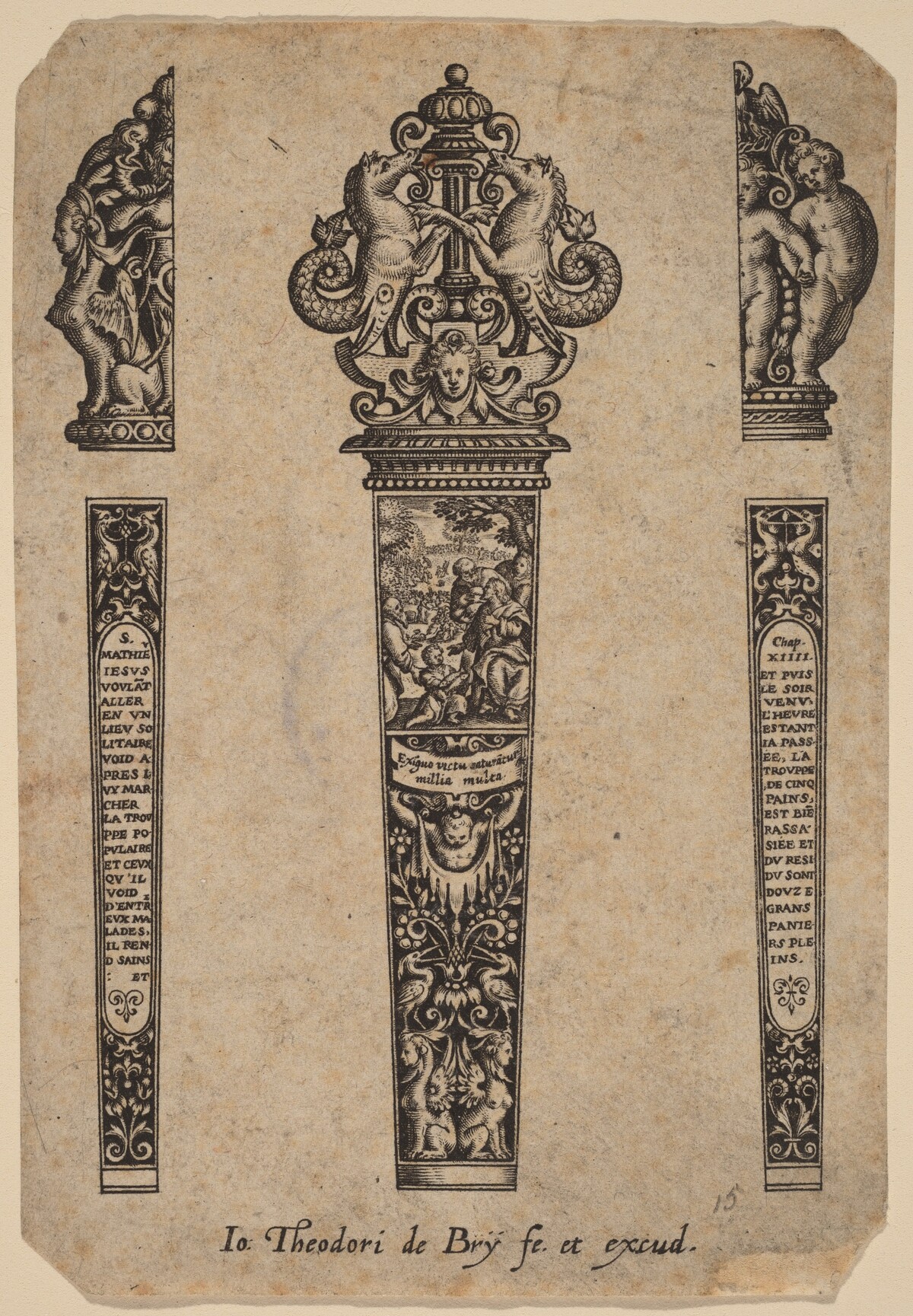 Ornament for Knife Handle by Theodor de Bry
