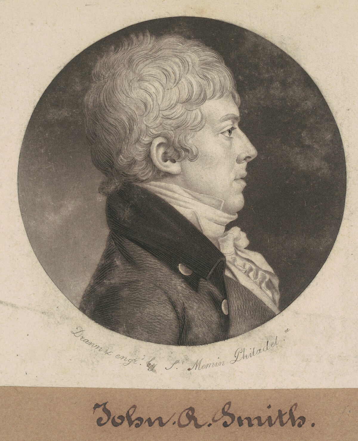 John R. Smith by Charles B. J. Févret de Saint-Mémin