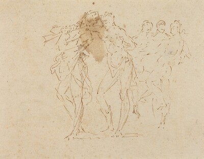 Musician and Dancing Figures