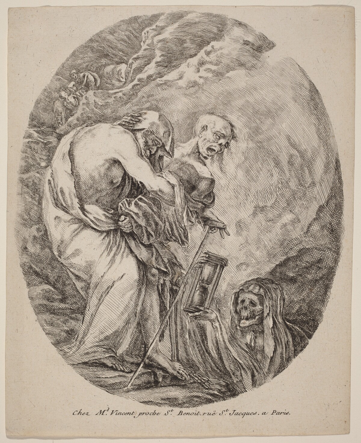 Death with an Old Man by Stefano Della Bella