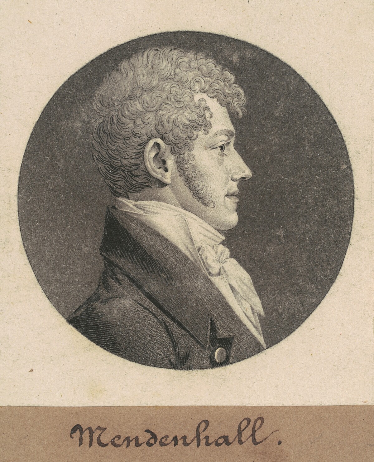 Thomas Mendenhall, Jr. by Charles B. J. Févret de Saint-Mémin