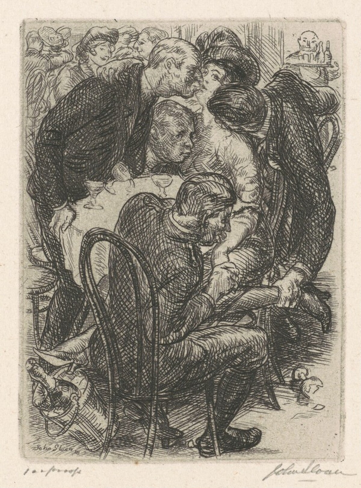 New Year's Eve and Adam by John Sloan
